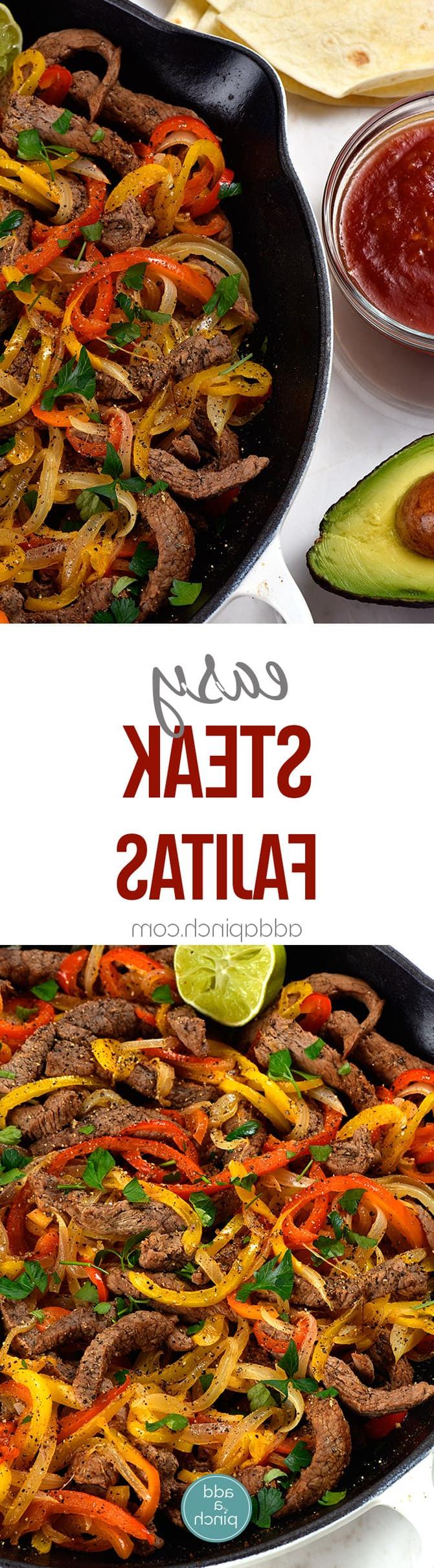 Συνταγή για Fajitas Μοσχαρίσιου Κρέατος - Οι fajitas μοσχαρίσιου κρέατος αποτελούν ένα γρήγορο και εύκολο γεύμα, ιδανικό για βραδινά δείπνα ή γιορτές του Σαββατοκύριακου! Φτιαγμένες με μοσχάρι, πιπεριές, κρεμμύδια και σερβιρισμένες με μια στοίβα ζεστές τορτίγιες και συνοδευτικά. Είναι πάντα ένα αγαπημένο!