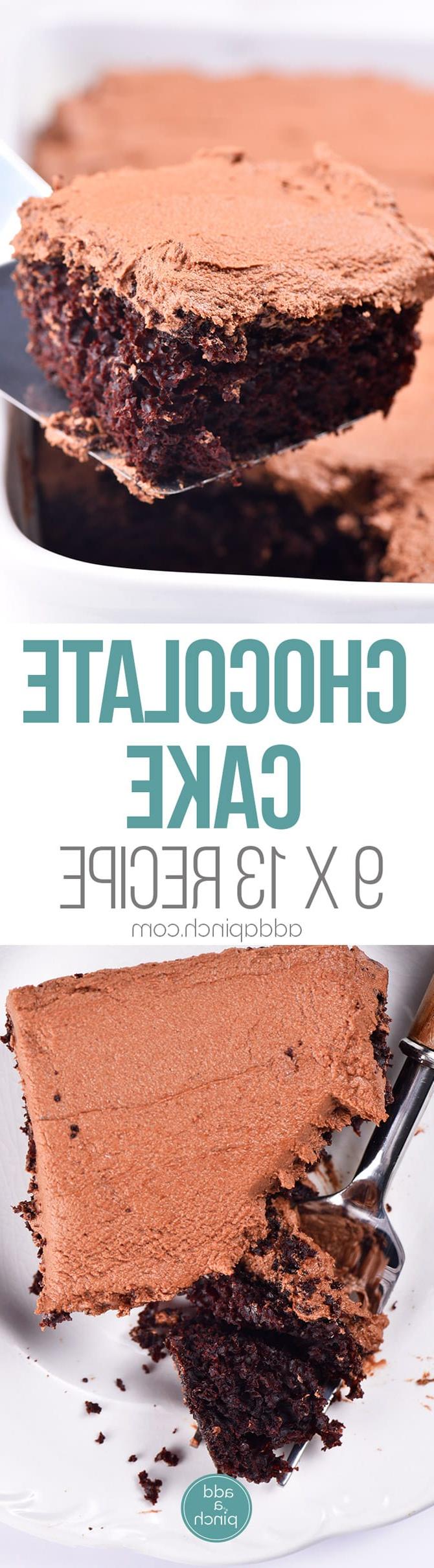 Η καλύτερη συνταγή κέικ σοκολάτας (9x13) 7 Η Καλύτερη Συνταγή Σοκολατένιου Κέικ (Συνταγή 9x13) - Αυτή είναι η πιο εύκολη συνταγή σοκολατένιου κέικ 9x13 που έχω φτιάξει ποτέ. Προσαρμοσμένη από την καλύτερη συνταγή σοκολατένιου κέικ που όλοι λατρεύουν, έχω κάνει το κέικ ακόμα πιο εύκολο και σε μέγεθος για ταψί 9x13! // puvez.com