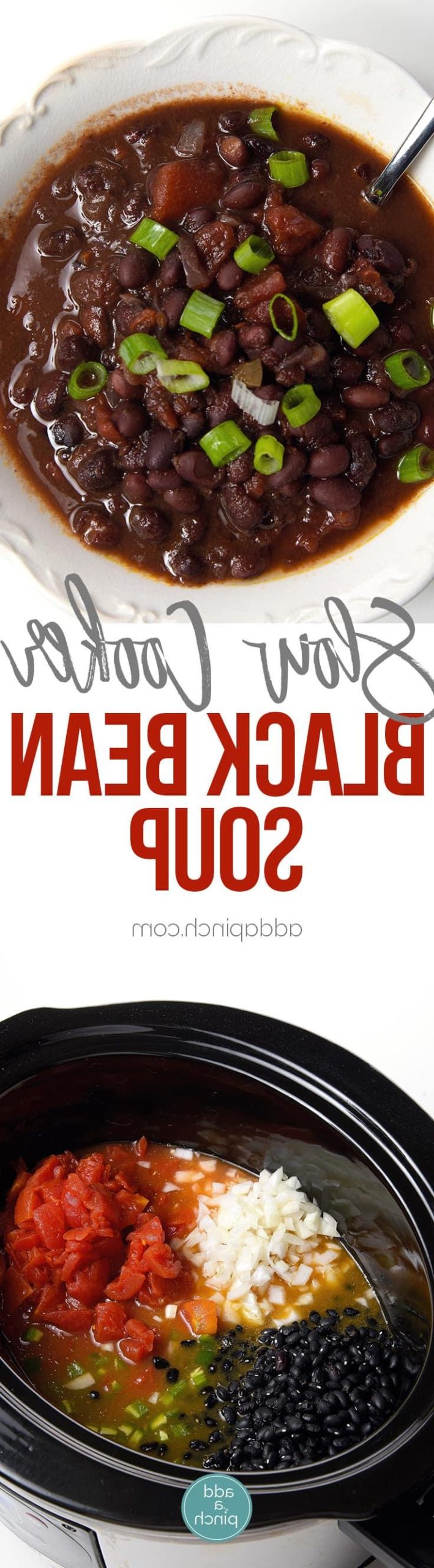 Black Bean Soup Recipe - This delicious black bean soup is packed with flavor and made even easier with the slow cooker! // puvez.com