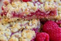 Zesty Lemon Raspberry Crumble Squares