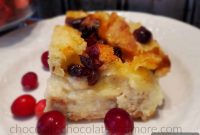 Gourmet Brie Cranberry Bread Pudding