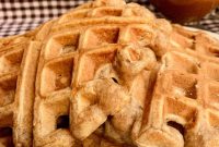 Irresistible Cinnamon Applesauce Waffles