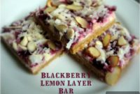 Zesty Lemon Blackberry Bars