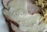 Smoked Pork Tenderloin with Creamy Bleu Cheese