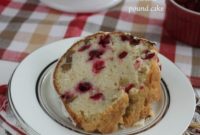 Mouthwatering Cranberry Walnut Vanilla Pound Cake