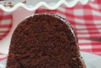 Chocolate Applesauce Bundt Cake