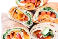Quick Hummus Veggie Wrap