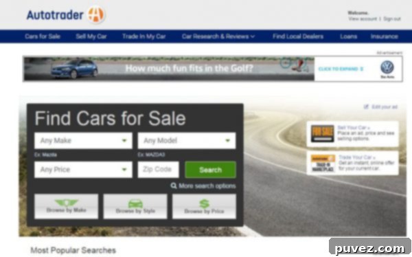 Autotrader Search Box-feel drivetastic! 