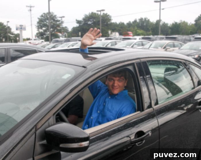 Feeling Drivetastic in his new Ford Focus found on Autotrader! 