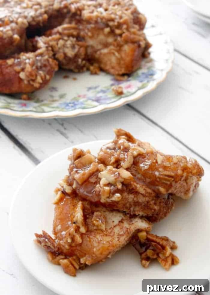 Easy Caramel Pecan Sticky Buns, a simple recipe with canned biscuits