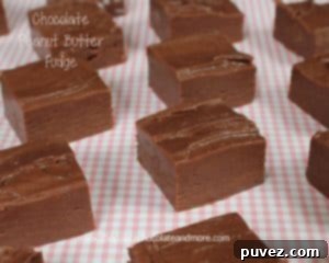 Chocolate Peanut Butter Fudge - a classic, old-fashioned recipe combining rich chocolate with creamy peanut butter swirls.