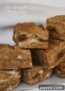 Dulce de Leche Caramel Fudge - rich and creamy, with pockets of pure caramel goodness swirled throughout for an irresistible texture.