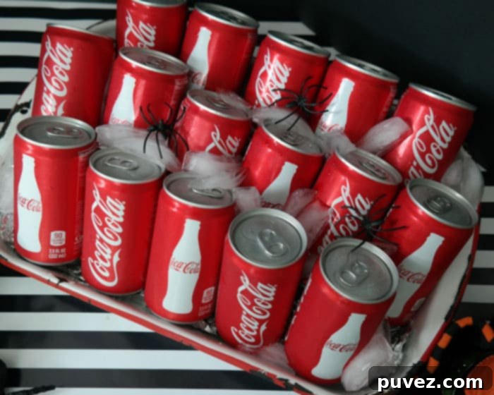 Use a 9x13 baking tray to hold cold sodas-straight from the fridge to the table! 