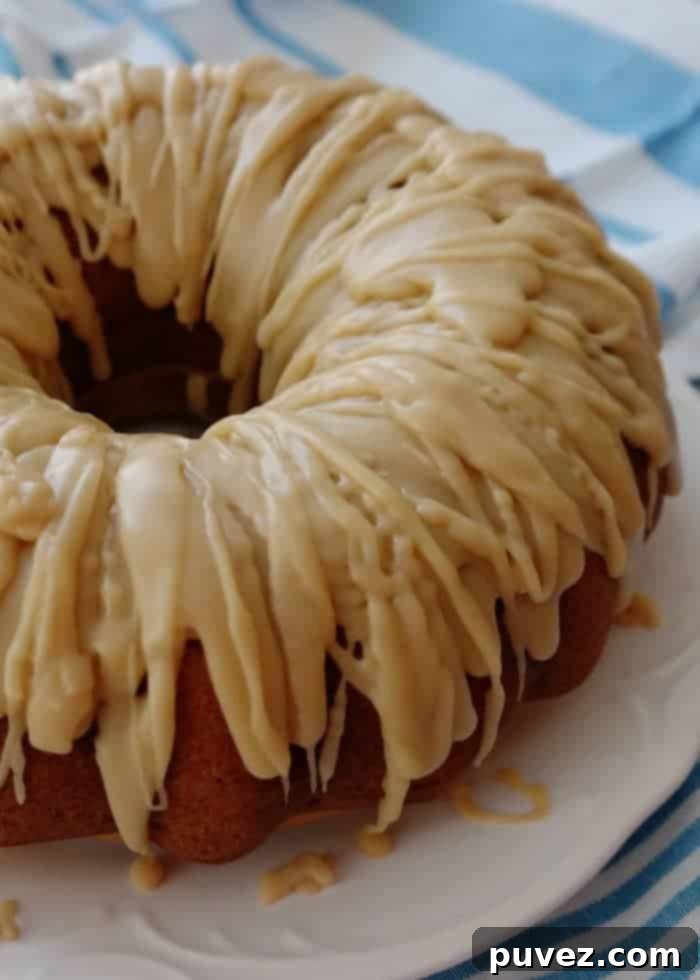 Caramel Glazed Spice Cake