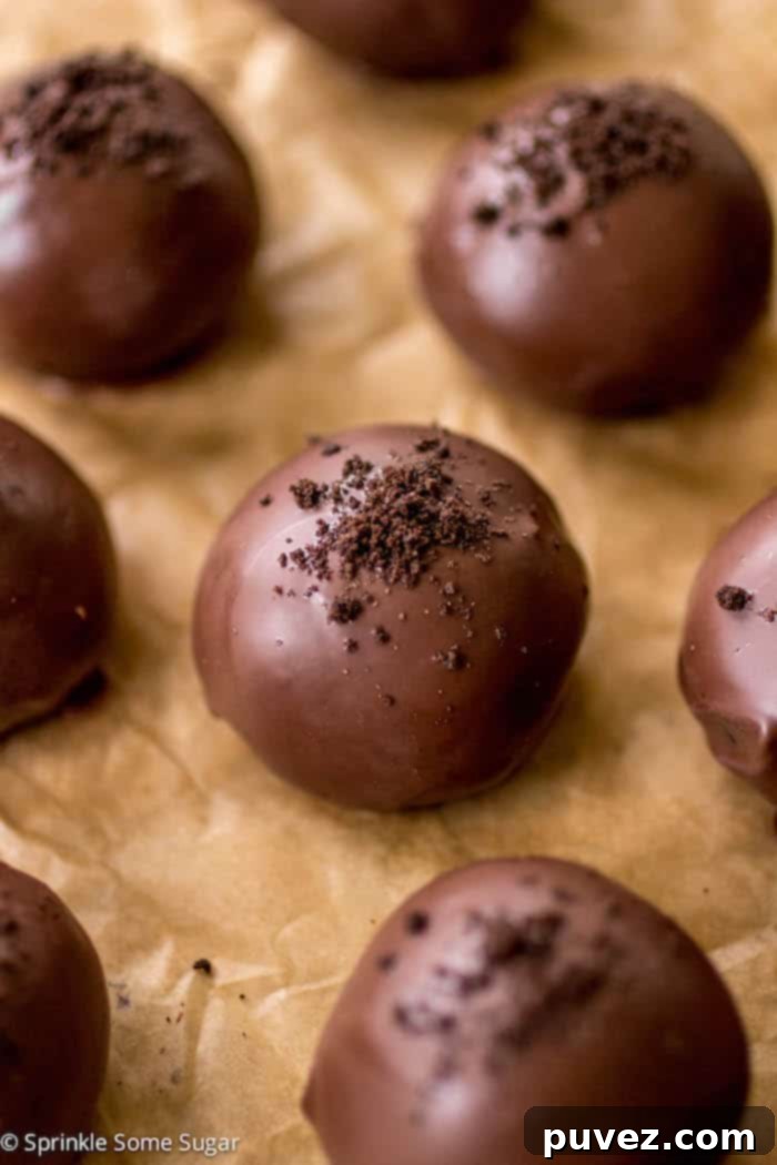 Oreo truffles as a quick and simple dessert idea