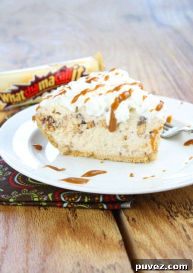Peanut Butter Whatchamacallit Pie From Miss in the Kitchen