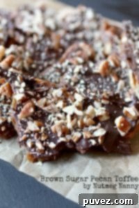 brown sugar pecan toffee by nutmeg nanny