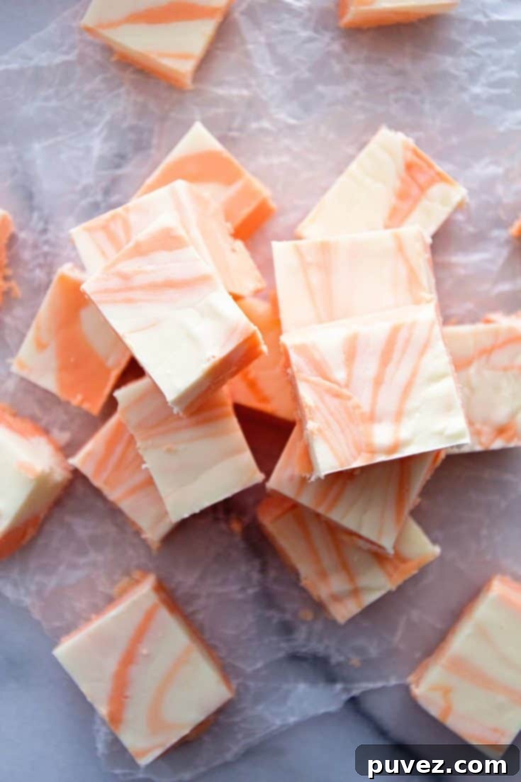 Easy Orange Creamsicle Fudge