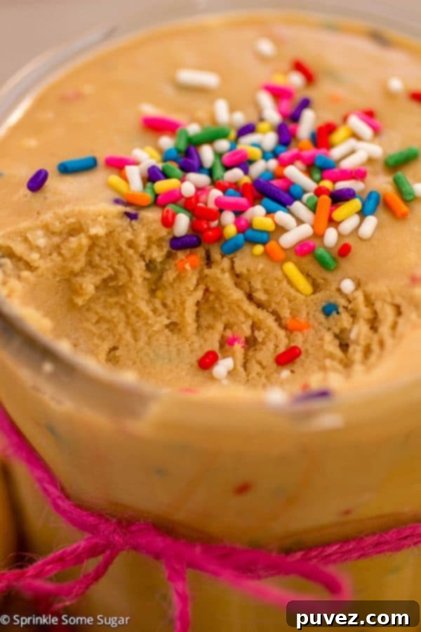 Creamy Funfetti Golden Oreo Butter, perfect for spreading or dipping delicious treats.