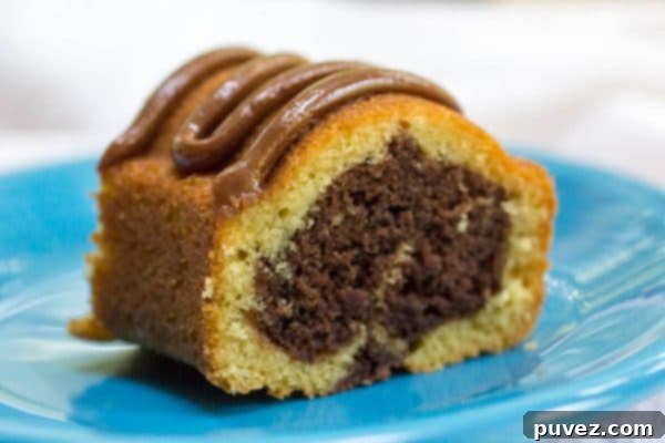 Marble Pound Cake on a Wire Rack Cooling