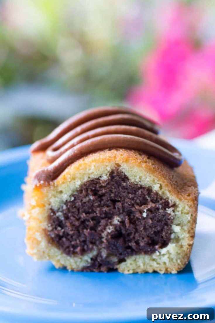 Pin this Marble Pound Cake recipe