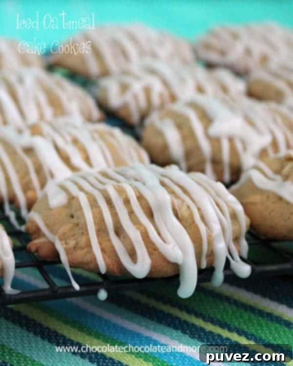 Iced Oatmeal Cookies