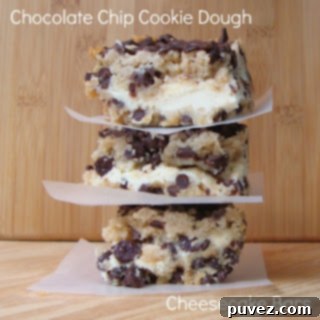 My Top Pinterest Pinning Strategies 2 Chocolate Chip Cookie Dough Cheesecake Bars