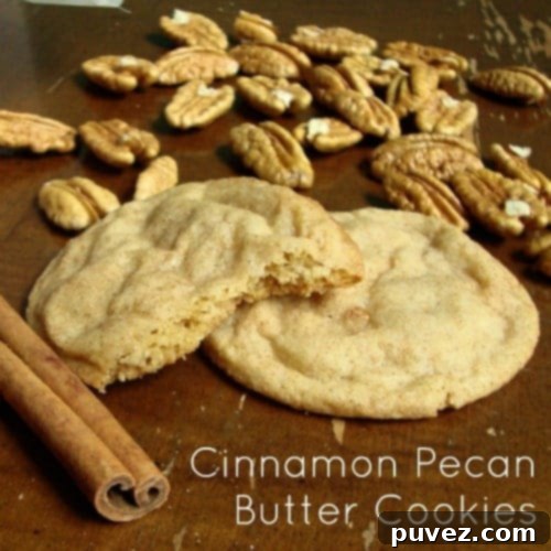 Cinnamon Pecan Butter Cookies on a white plate