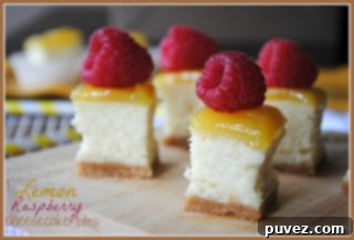 Lemon Raspberry Cheesecake Bites