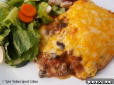 Hearty Taco Lasagna, a family-friendly casserole