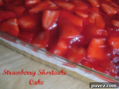 Classic Strawberry Shortcake with fresh strawberries and whipped cream