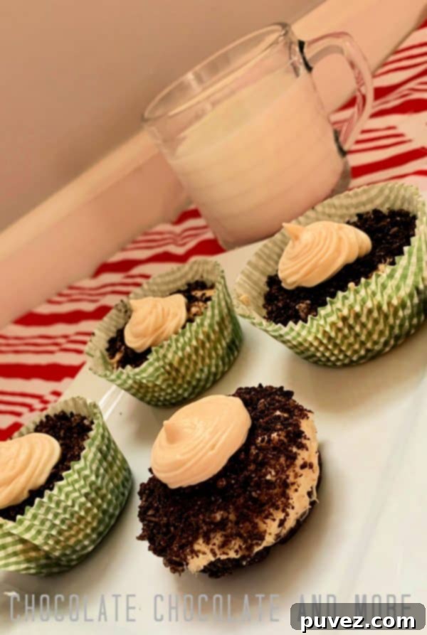 Recipe infographic detailing ingredients and steps for Peanut Butter Pie Cups, visually appealing.