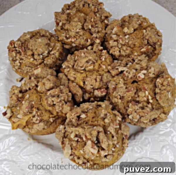 a plate full of sweet potato praline muffins