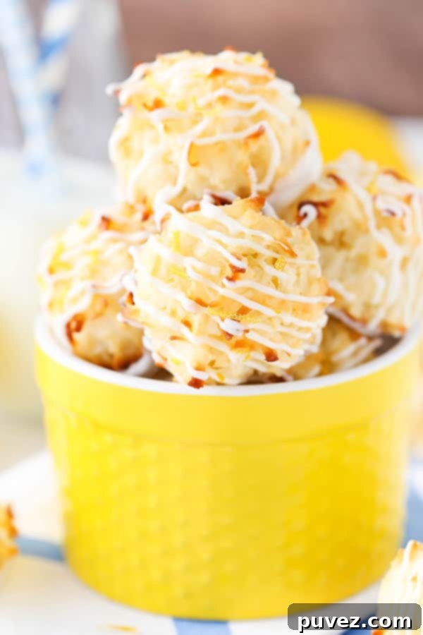 Easy Lemon Coconut Macaroons