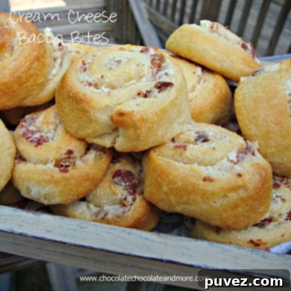 Crispy Bacon Cream Cheese Poppers 2 Cream Cheese Bacon Bites finished and ready to serve