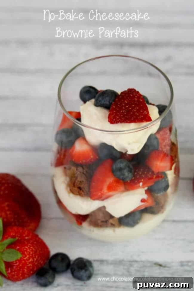 Cheesecake Brownie Parfaits