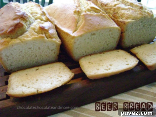 Delicious beer bread loaf