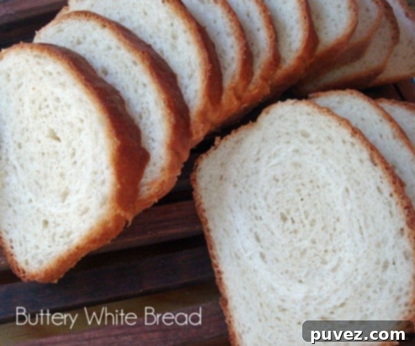 Golden buttery white bread loaf