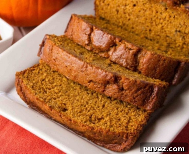 Slice of Spiced Pumpkin Bread