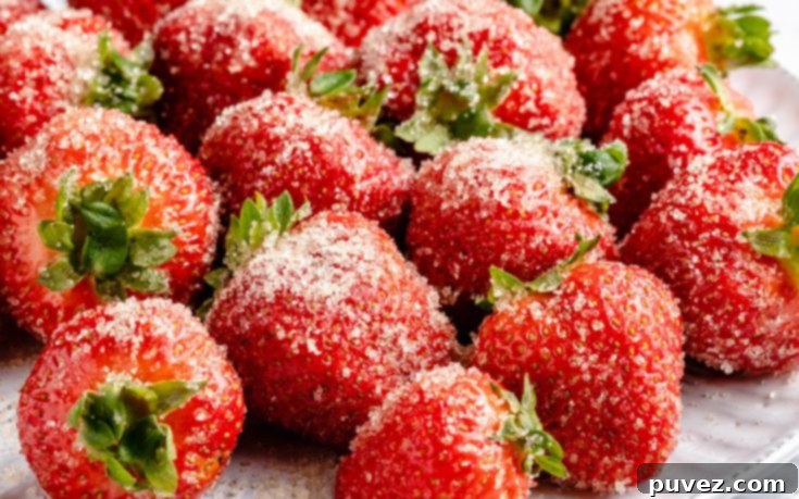 3-Ingredient Drunken Strawberries, a fun adult treat.