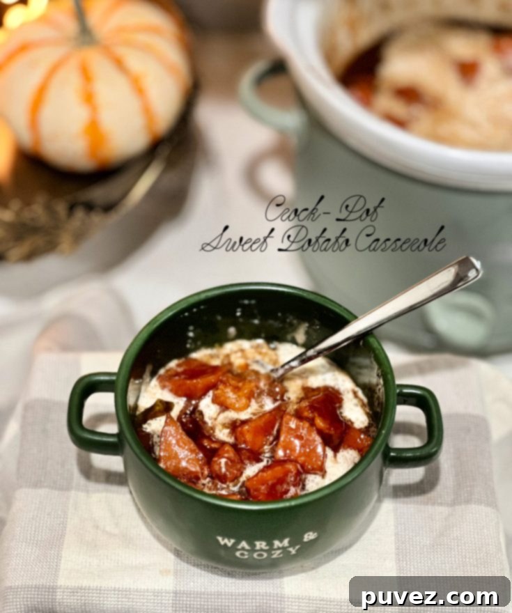 Easy Slow Cooker Sweet Potato Perfection 2 Crock Pot Sweet Potato Casserole