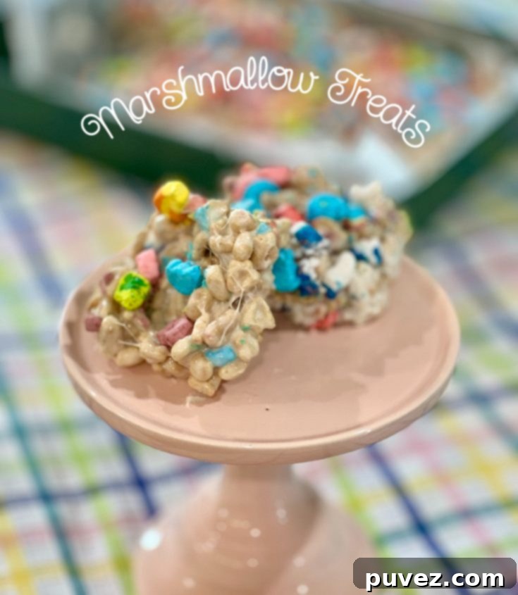 Gooey Marshmallow Delights 3 Delicious Lucky Charms Marshmallow Treats