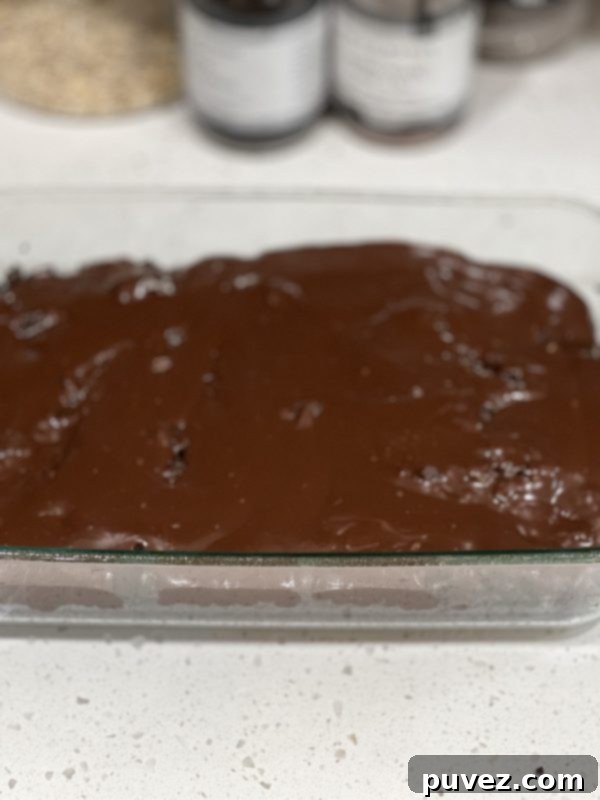 the ganache layer