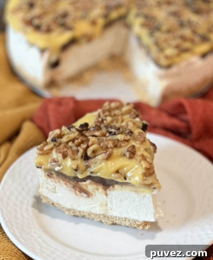 No-Bake German Chocolate Cheesecake