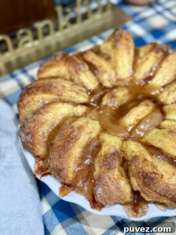 Warm Apple Biscuit Cobbler fresh out of the oven, topped with a golden biscuit crust.