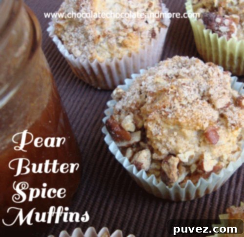 Pear Butter Spice Muffins