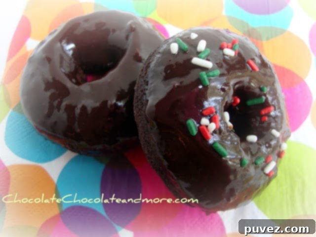 Homemade chocolate donut with mocha glaze, ready to eat
