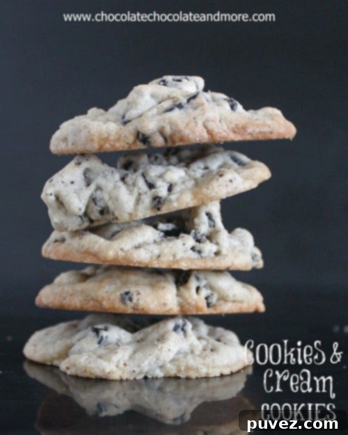 Delicious Homemade Cookies and Cream Cookies