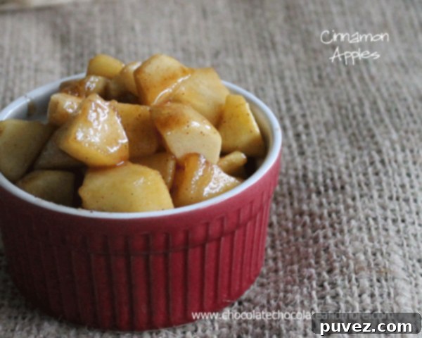 Delicious Cinnamon Apples, a delightful fall treat