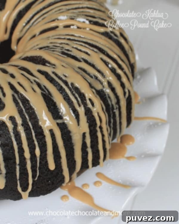 Kahlua Pound Cake Pin it graphic